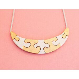 Vintage Unique Puzzle Necklace | 16 inch | H19